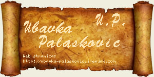Ubavka Palasković vizit kartica